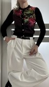 Rozpinany Sweter Ted Baker Viscosa Casual Flowers