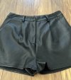 Skórzane Szorty Eko Missguided Black 
