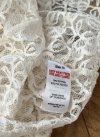 Bluzka Koronkowa Crochet Kremowa