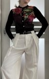 Rozpinany Sweter Ted Baker Viscosa Casual Flowers