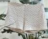 Szorty Bawełniane Beżowe Ażurowe Boho Chic
