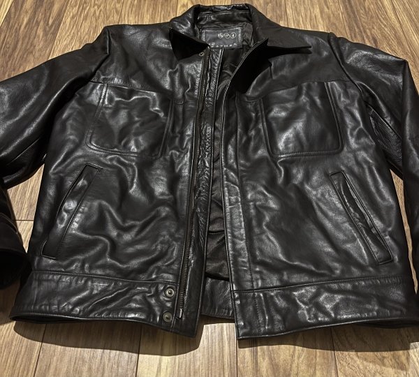Skórzana Kurtka Leather Brown Vintage