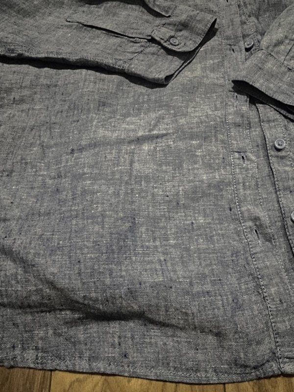 Lniana Koszula M&amp;S Pure Linen Oversize Blue