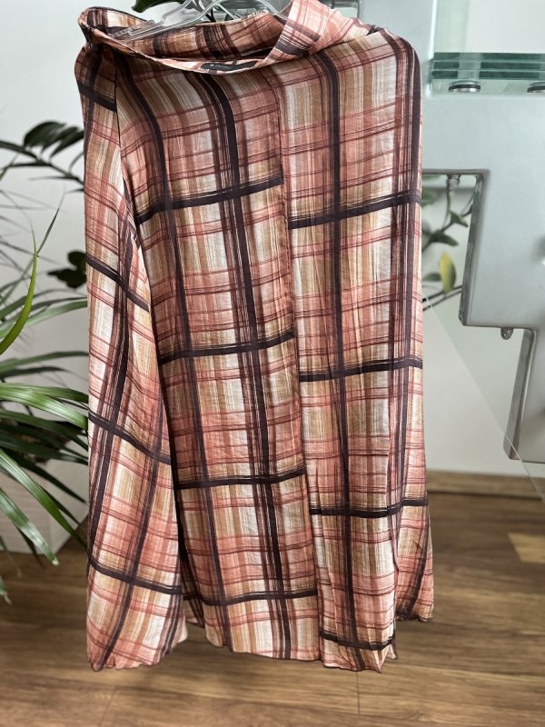 Spódnica Zara Beige Brown midi boho