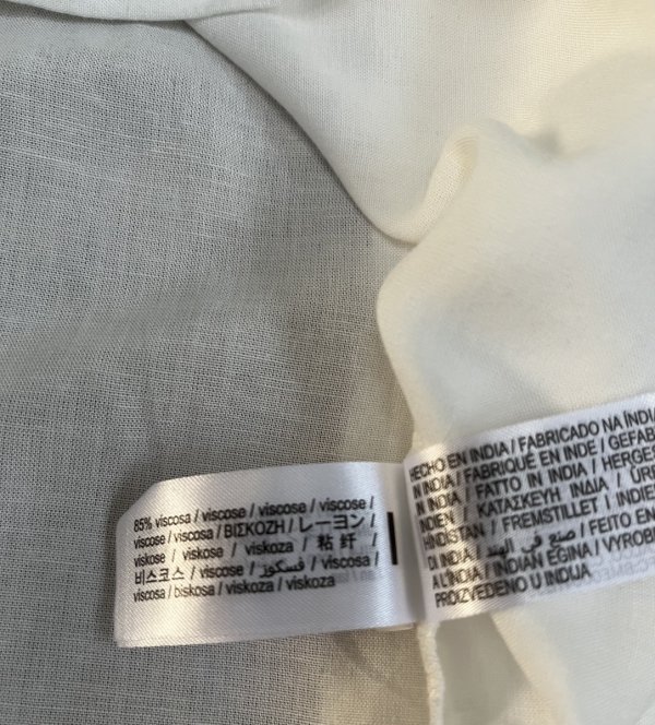 Swobodna Biała Lekka Koszula Len Bershka Oversize