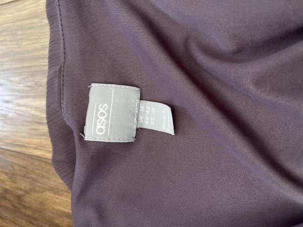 Letnia Szyfonowa Sukienka Asos Aesthetic Plum