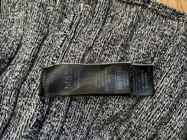 Spódnica dzianinowa M&amp;S szara midi casual chic