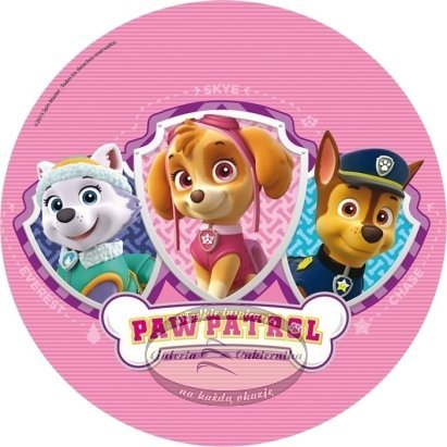 Oplatek Na Tort Psi Patrol Wyciete Pieski Logo Ceny I Opinie