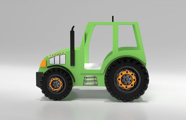 Łóżko dziecięce Traktor Zielony
