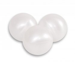 Plastikowe piłki do suchego basenu 50szt. - perłowe