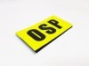 Napis OSP z rzepem na ubranie specjalne 9cm x5cm