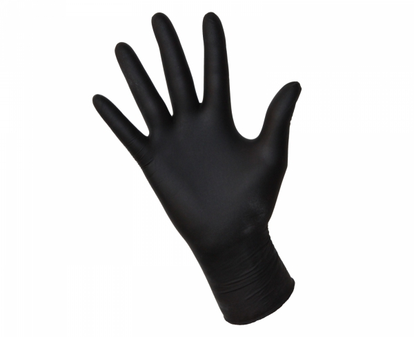 Rękawiczki nitrylowe czarne L MUMU plus - 100 szt