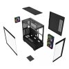 GEMBIRD OBUDOWA FORNAX X550 AQUARIUM MIDI-TOWER (2X USB 3.1, 1X USB TYPE-C) 3X FAN, CZARNA