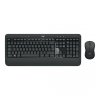 Logitech Advanced MK545 klawiatura Dołączona myszka Biuro RF Wireless QWERTY Amerykański międzynarodowy Czarny