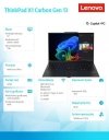 Lenovo Ultrabook ThinkPad X1 Carbon G13 21NX009CPB W11Pro Ultra 7 255U/32GB/1TB/14.0 2.8K/Touch/Black/3YRS Premier Support + CO2