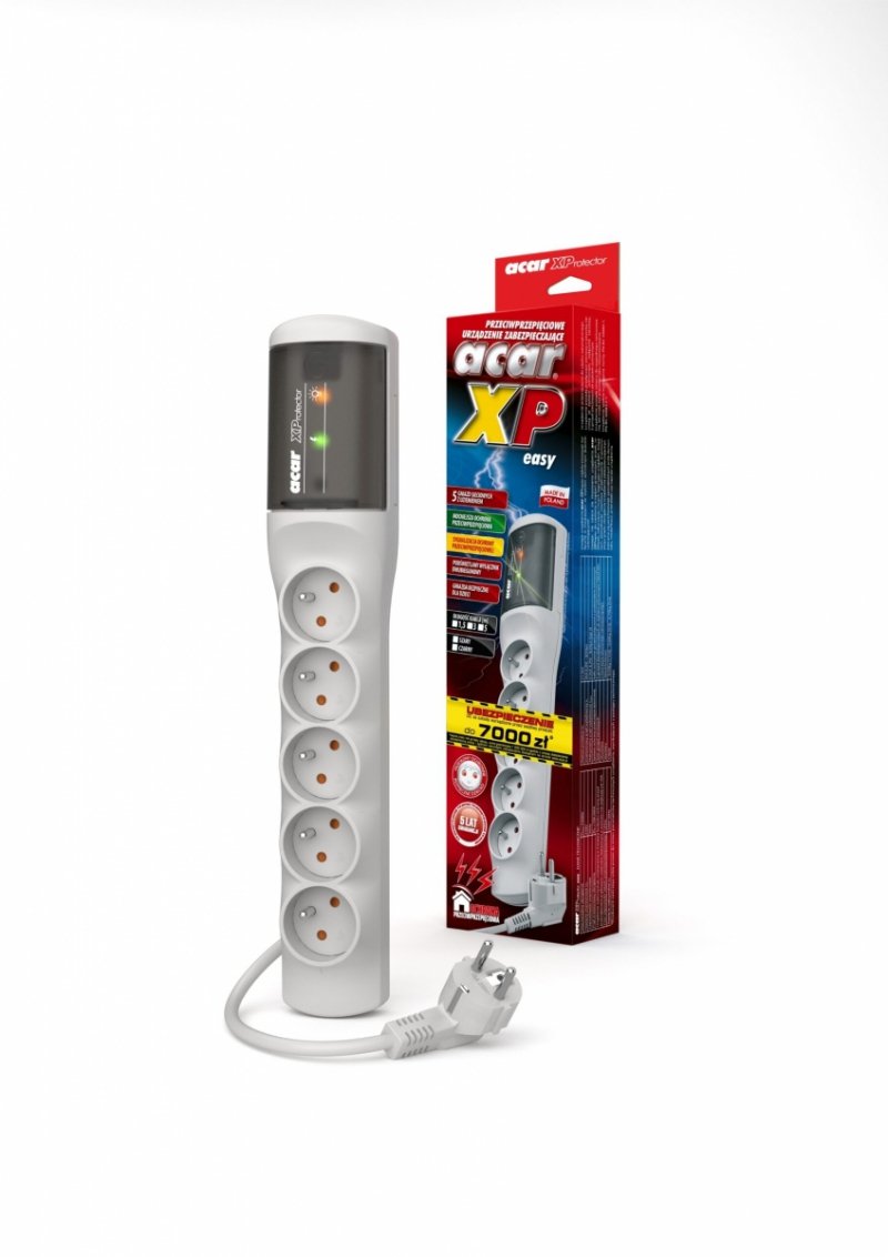 Urządz. zas.-zabezpiecz. acar XProtector easy, szary 5m W2338