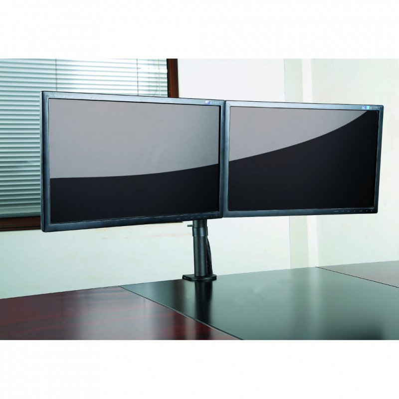 UCHWYT BIURKOWY DO 2 MONITORÓW LED/LCD 13-27&quot; L-02N ART