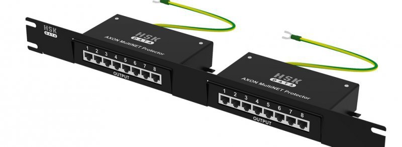 Adapter do szafy RACK 19 cali 2(urządzenia) x AXON Poe Multi NETProtector positowany (1011) - OEM W0004  (do W0029, W0044)