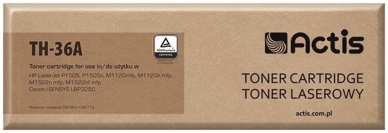 Actis TH-36A Toner (zamiennik HP 36A CB436A, Canon CRG-713; Standard; 2000 stron; czarny)