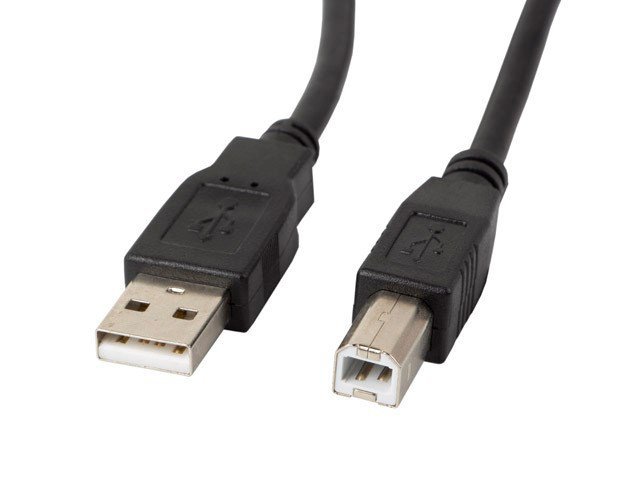 LANBERG KABEL USB-A -&gt; USB-B M/M 1M (FERRYT, CZARNY) CA-USBA-11CC-0010-BK
