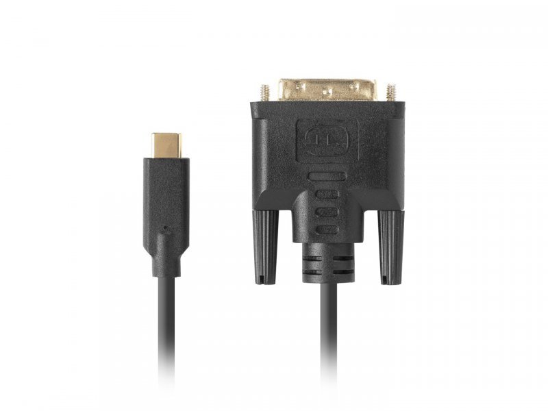 LANBERG KABEL USB-C(M)-&gt;DVI-D(24+1)(M) 0.5M CZARNY CA-CMDV-10CU-0005-BK