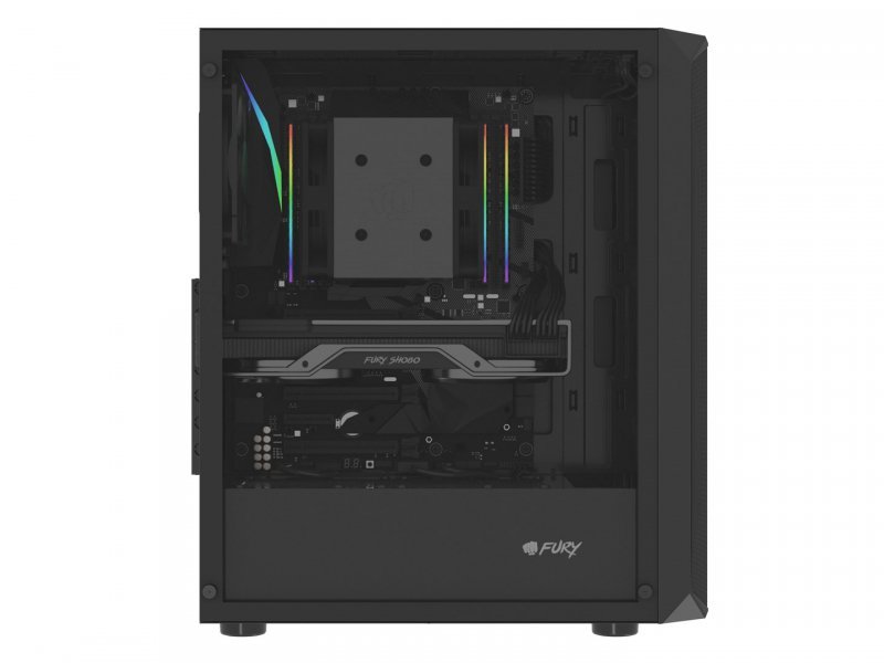 FURY OBUDOWA KOMPUTEROWA FURY SHOBO SH4F MIDI TOWER Z OKNEM CZARNA