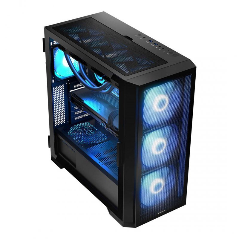 MODECOM OBUDOWA HORIZON ARGB FLOW MIDI USB TYPE -C CZARNA