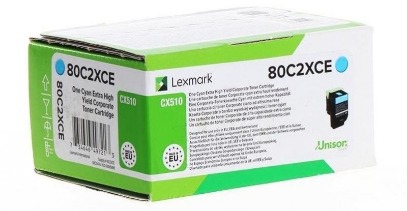 Lexmark Toner 80C2XCE Cyan
