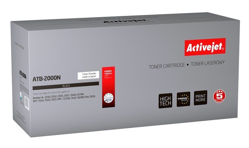 Activejet Toner ATB-2000N (zamiennik Brother TN-2000/TN-2005; Supreme; 2500 stron; czarny)