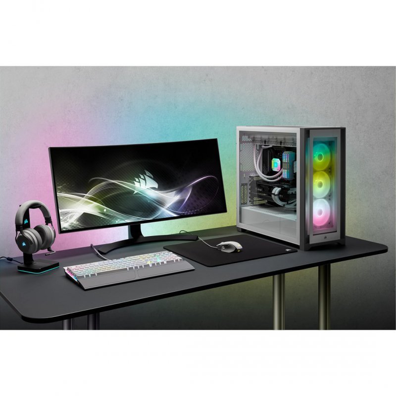 Obudowa Corsair iCUE 5000X RGB Mid-Tower ATX Tempered Glass White (CC-9011213-WW)