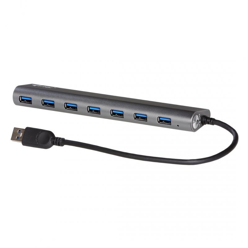 Hub i-tec Metal U3HUB778 huby i koncentratory USB 3.2 Gen 1 (3.1 Gen 1) Type-A 5000 Mbit/s Srebrny