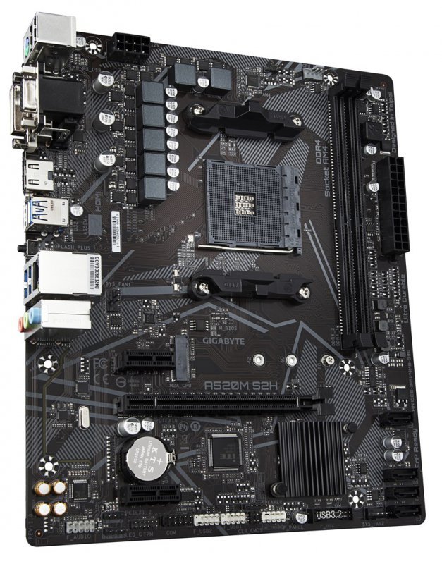 GIGABYTE A520M S2H płyta główna AMD A520 Socket AM4 micro ATX