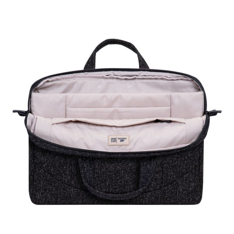 Rivacase 7931 torba na notebooka 39,6 cm (15.6&quot;) Obudowa na messenger Czarny, Biały