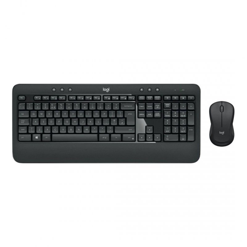 Logitech Advanced MK545 klawiatura Dołączona myszka Biuro RF Wireless QWERTY Amerykański międzynarodowy Czarny