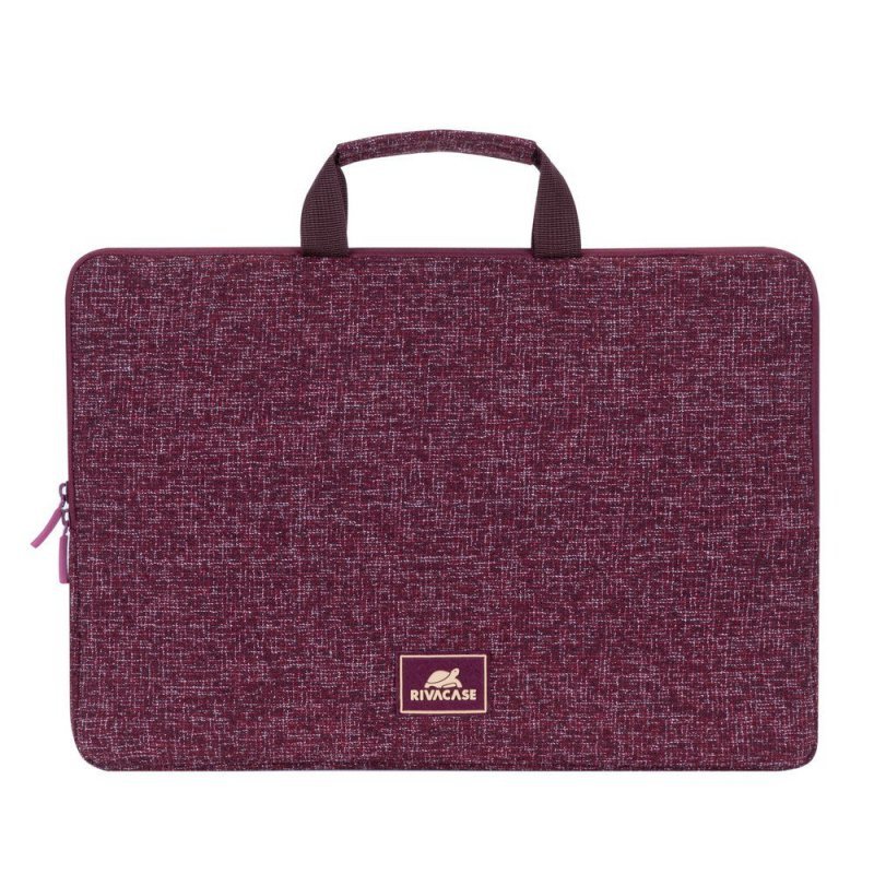 RIVACASE ETUI NA LAPTOP 13,3&quot; ANVIK, CZERWONY BURGUND, Z UCHWYTEM, Z MATERIAŁU WODOODPORNEGO