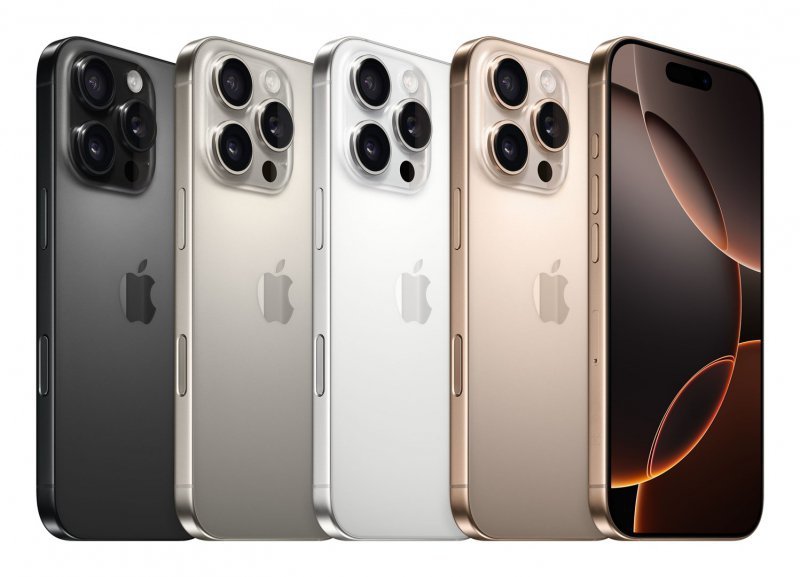 Apple iPhone 16 Pro 16 cm (6.3&quot;) Dual SIM iOS 18 5G USB Type-C 128 GB Piaskowy