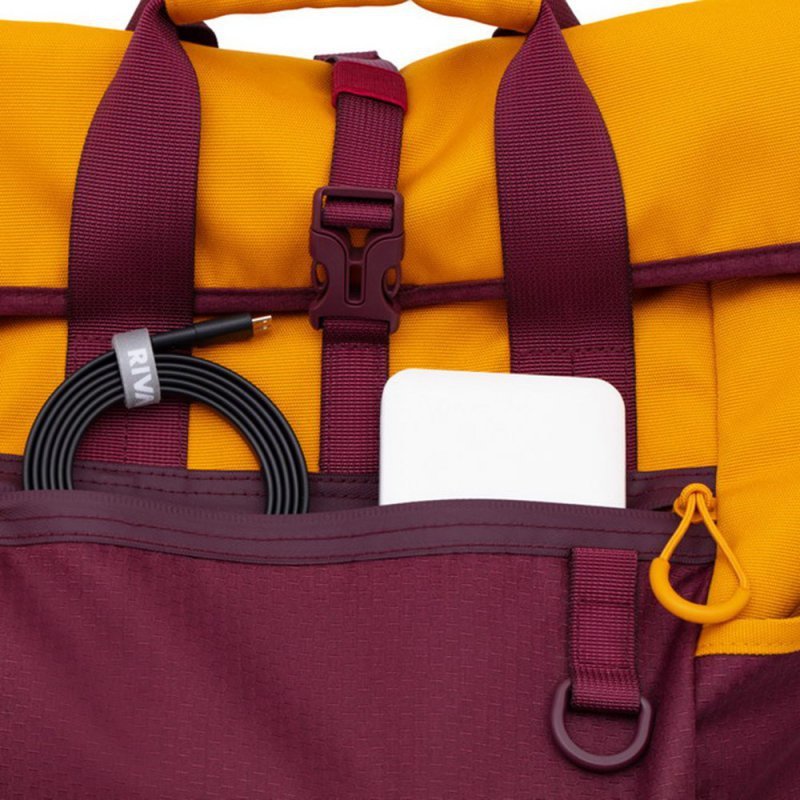 Plecak na laptop 15.6&quot; 25L Rivacase 5321 bordowo-żółty