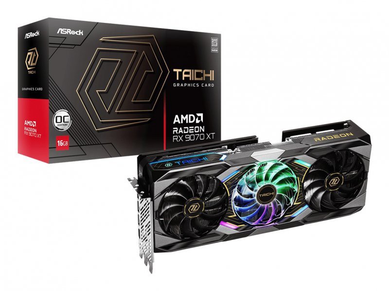 Karta graficzna Asrock Taichi Radeon RX 9070 XT OC AMD 16 GB GDDR6