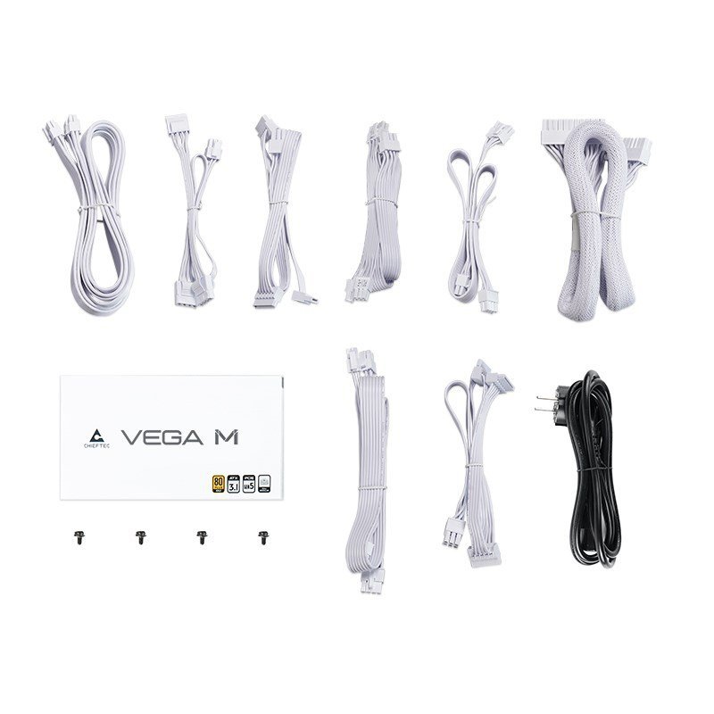 Zasilacz 1000W Chieftec VEGA M Biały 80Plus Złoty