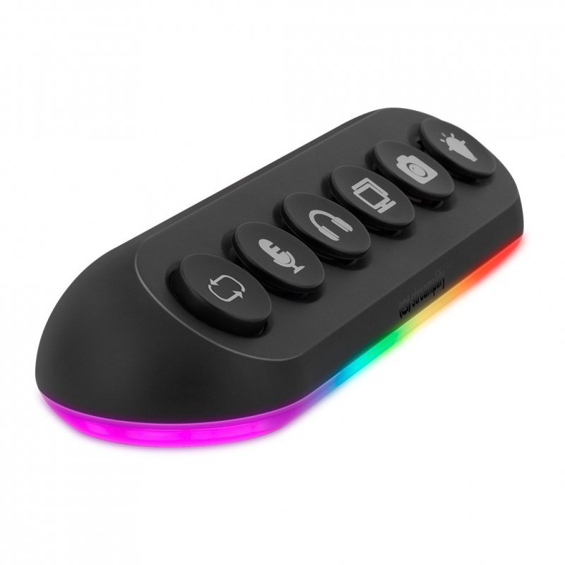 Streamplify HUB DECK 5, 4x USB 3.0, 1x USB 2.0, RGB, 12V, EU Przewód zasilający - czarny