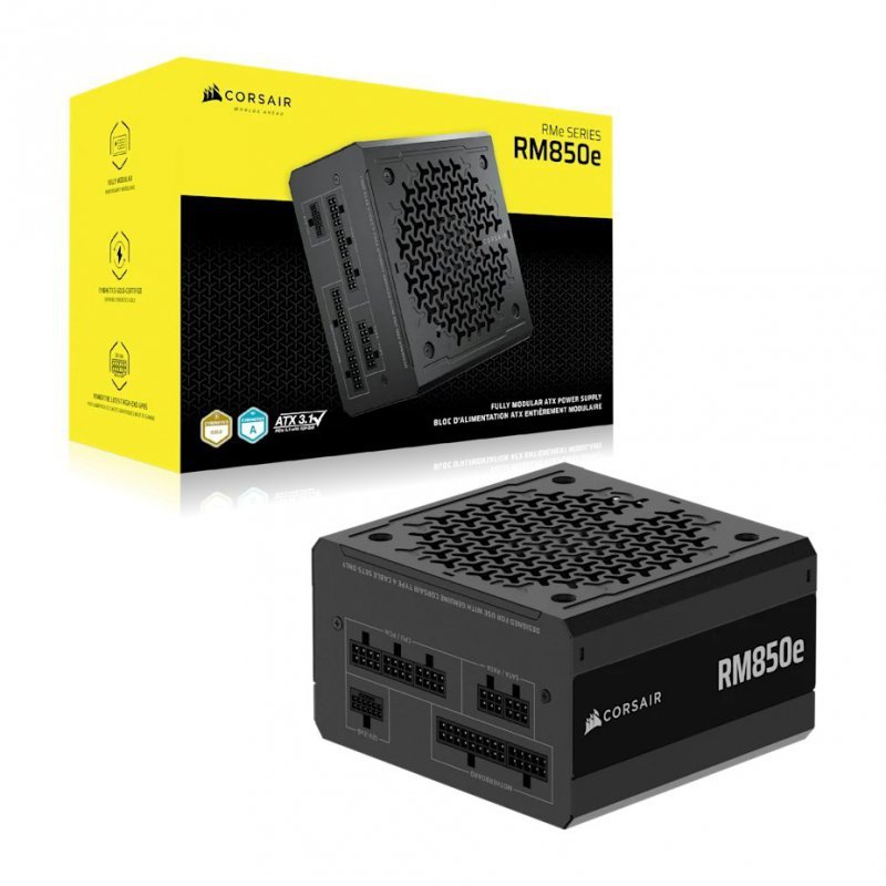 2025 RMe Series, RM850e, 850 Watt, ATX 3.1, PCIe 5.1 GOLD Certified (WYPRZEDAŻ)