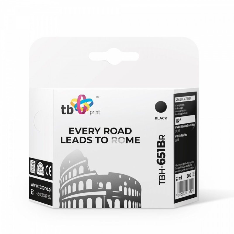 TB Print Tusz do HP DJ 5575 TBH-651BR czarny refabrykowany