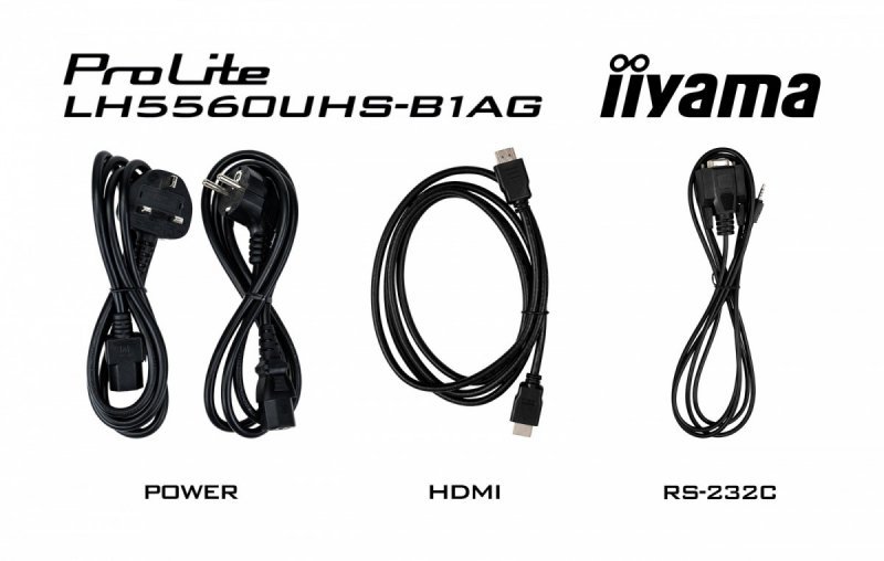 IIYAMA Monitor wielkoformatowy 55 cale LH5560UHS-B1AG matowy 24h/7 500(cd/m2) VA 3840 x 2160 UHD(4K) Android.11 Wifi CMS(iiSigna