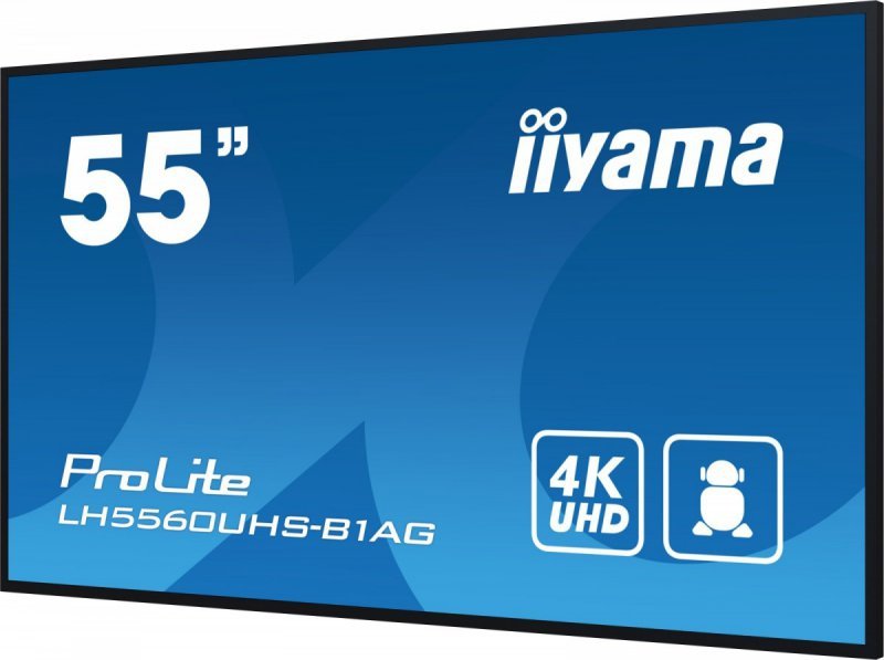 IIYAMA Monitor wielkoformatowy 55 cale LH5560UHS-B1AG matowy 24h/7 500(cd/m2) VA 3840 x 2160 UHD(4K) Android.11 Wifi CMS(iiSigna