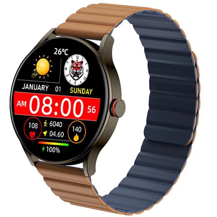 Imilab Smartwatch Imiki TG1 Brązowy Android iOS dotyk Amoled