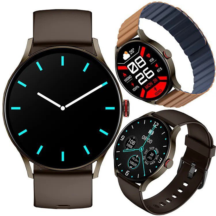 Imilab Smartwatch Imiki TG1 Brązowy Android iOS dotyk Amoled