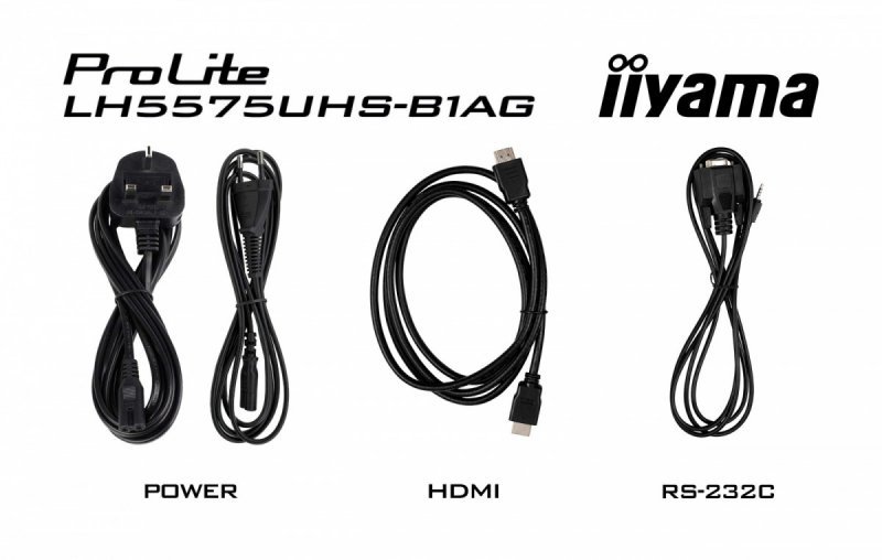 IIYAMA Monitor 54.6 cali ProLite LH5575UHS-B1AG 24/7,IPS,ANDROID.11,4K,500cd/m2,WiFi,3xHDMI,DP,Daisy/Chain,2xUSB,2x10W,RJ45,iiSi