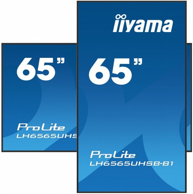 IIYAMA *IIYAMA 65&#39;LH6565UHSB-B1, 24/7,IPS,ANDROID.11,4K,800cd, iiSignage2, SDM, 2x HDMI, DP, 2x USB,2x 10W, RJ45, WiFi, 4/32