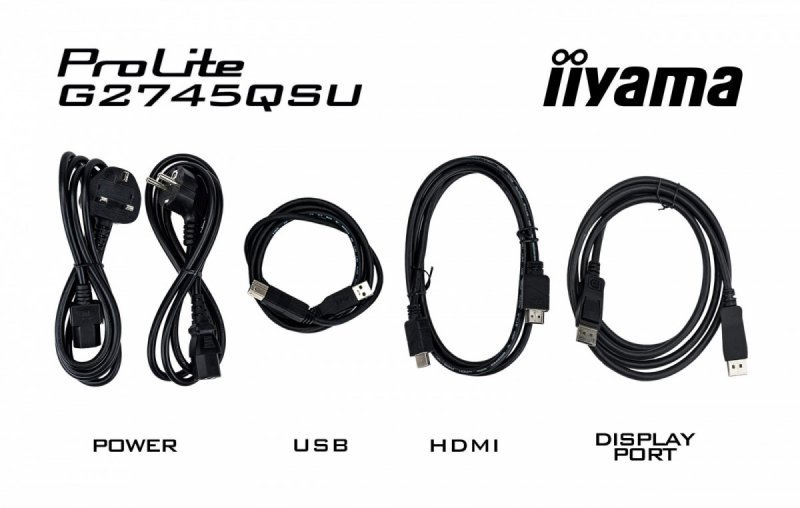 IIYAMA Monitor 27 cali G2745QSU-B2,IPS,QHD,100Hz,1ms,2xUSB,300cd