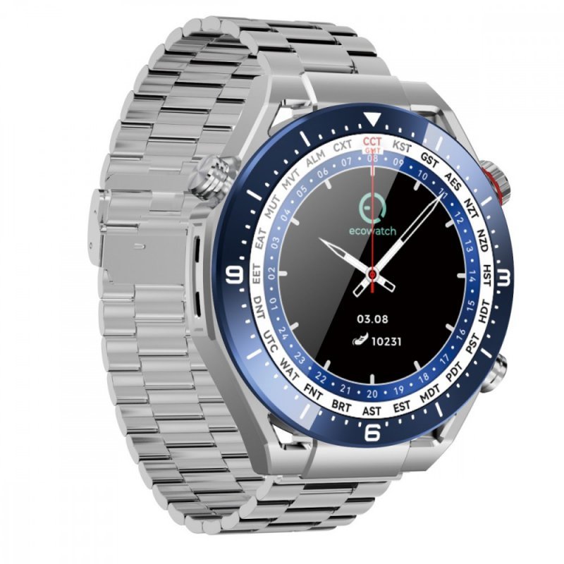 EcoWatch Smartwatch EW01 srebrny